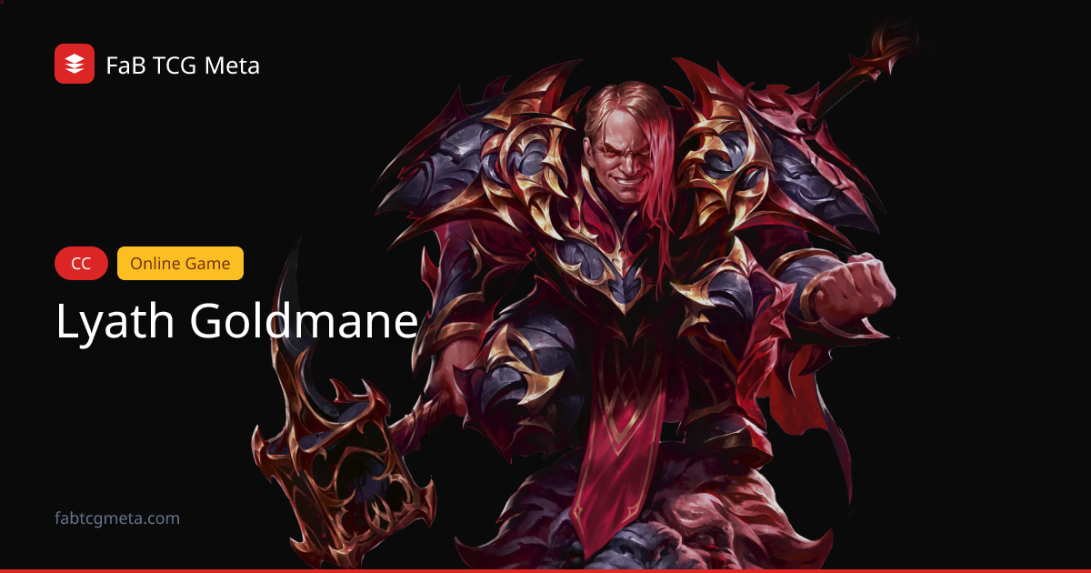 Lyath Goldmane, Vile Savant Deck | FaB TCG Meta