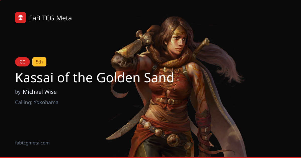 Kassai of the Golden Sand Deck by Michael Wise - Calling: Yokohama