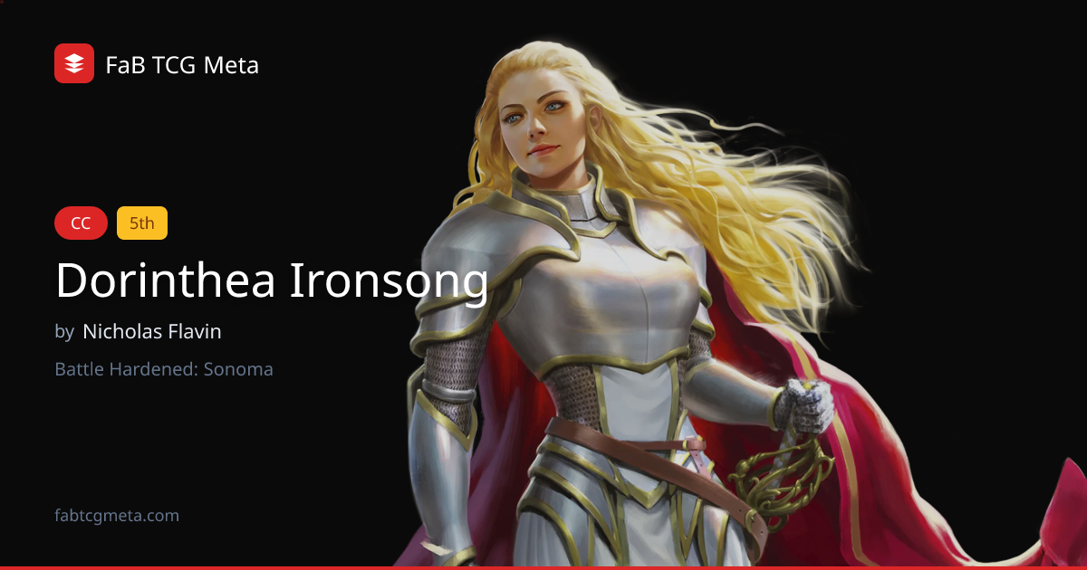 Dorinthea Ironsong Deck by Nicholas Flavin - Battle Hardened 